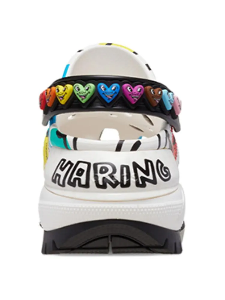 Сандалии Crocs x Keith Haring Mega Crush Clog 'White Multi' — изображение 6 из 7, белый