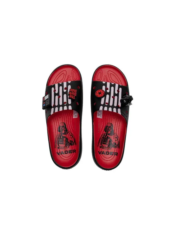 Тапочки x star wars classic slides v2 'darth vader' Crocs — изображение 2 из 4, красный/черный