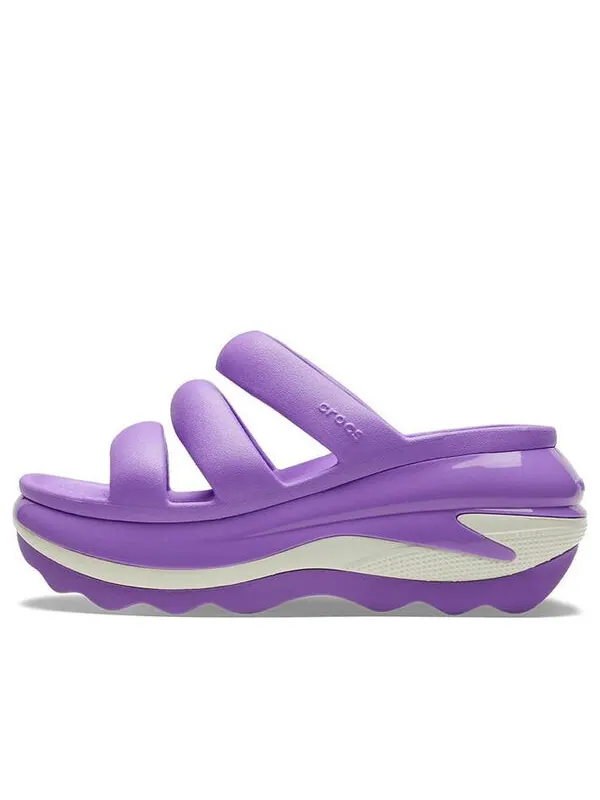 Сандалии mega crush triple strap 'purple' Crocs — изображение 1 из 4, фиолетовый