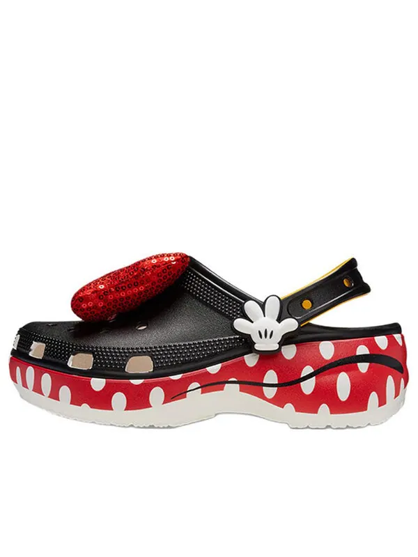 Кроссовки x minnie mouse classic platform clogs 'black red white' Crocs — изображение 1 из 4