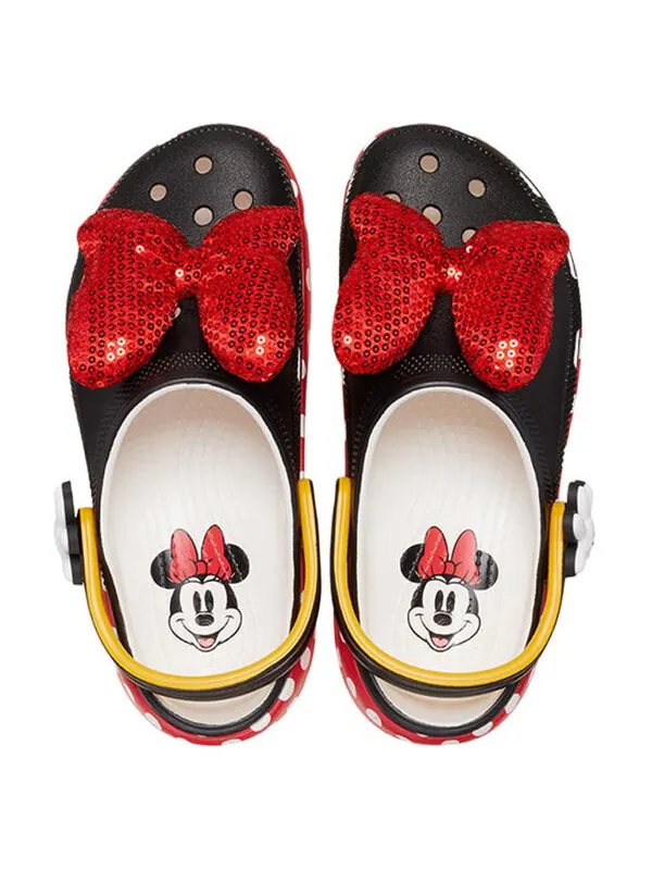 Кроссовки x minnie mouse classic platform clogs 'black red white' Crocs — изображение 4 из 4