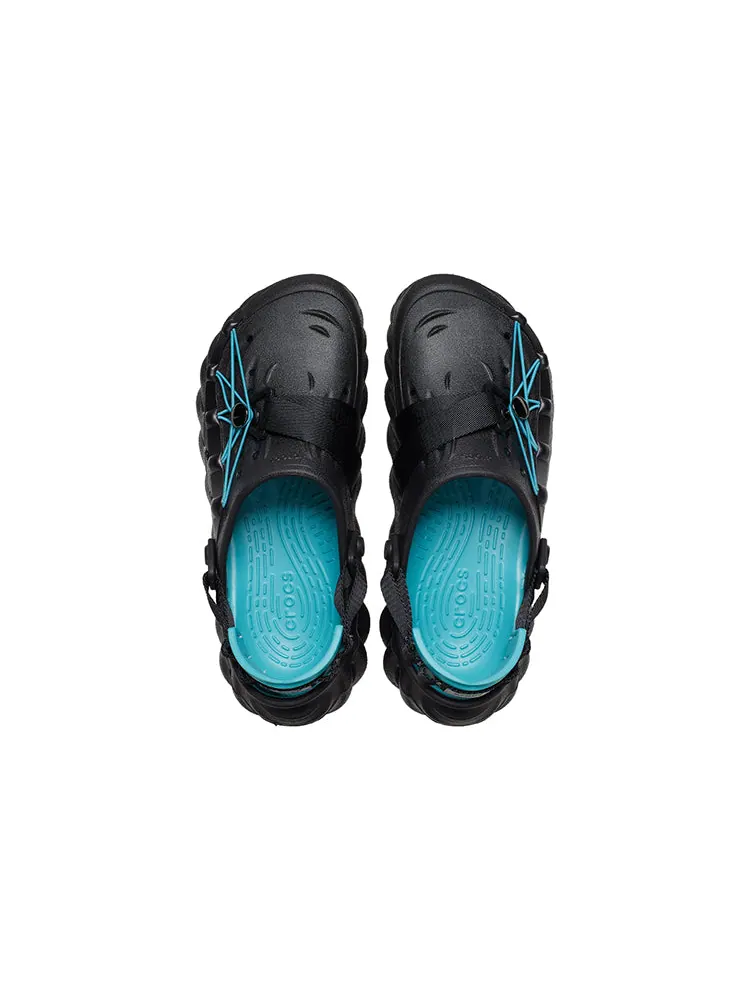 Сандалии Crocs Echo Reflective Laces Clog 'Black Teal' — изображение 4 из 6, черный