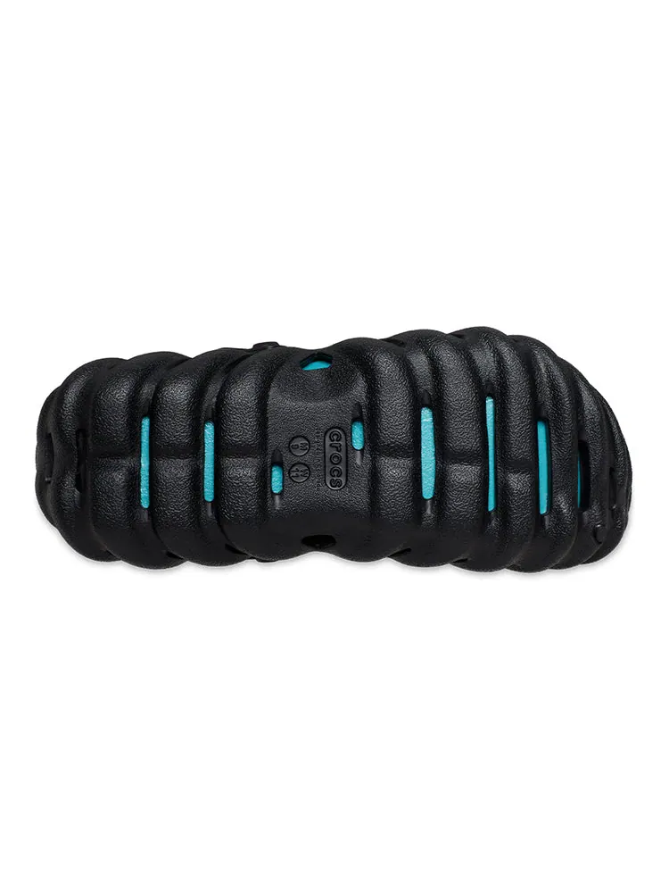 Сандалии Crocs Echo Reflective Laces Clog 'Black Teal' — изображение 6 из 6, черный