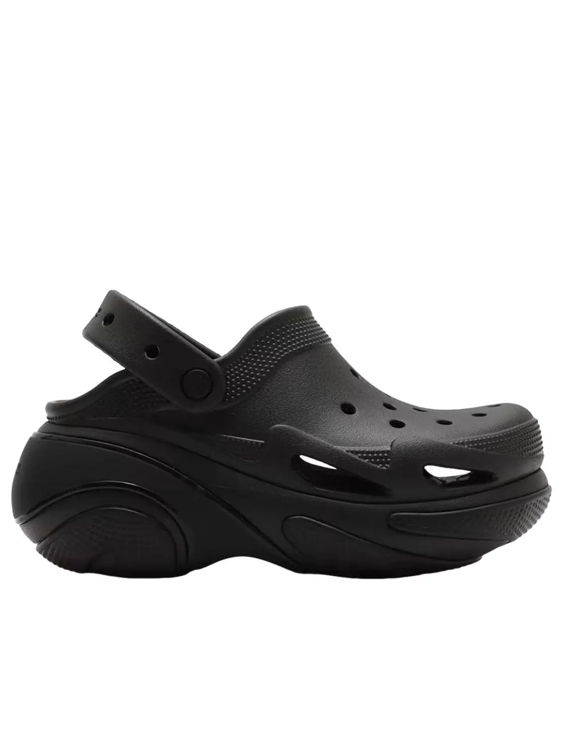 Crocs Bubble Crush Clog 'Triple Black' — изображение 2 из 6, черный