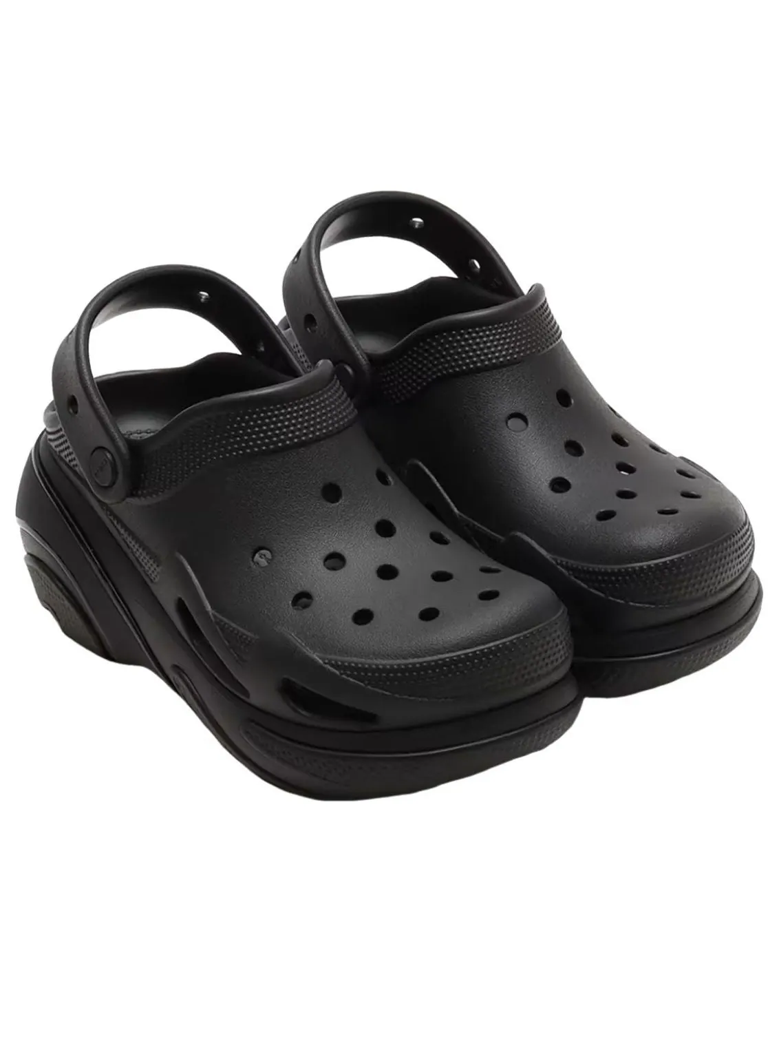Crocs Bubble Crush Clog 'Triple Black' — изображение 3 из 6, черный