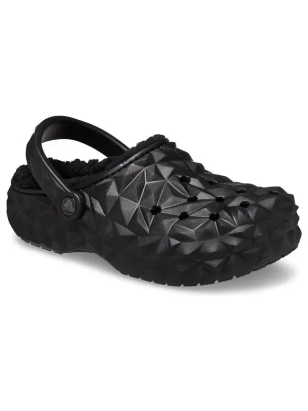 Кроссовки classic clog lined geometric shoes 'black' Crocs — изображение 3 из 4, черный