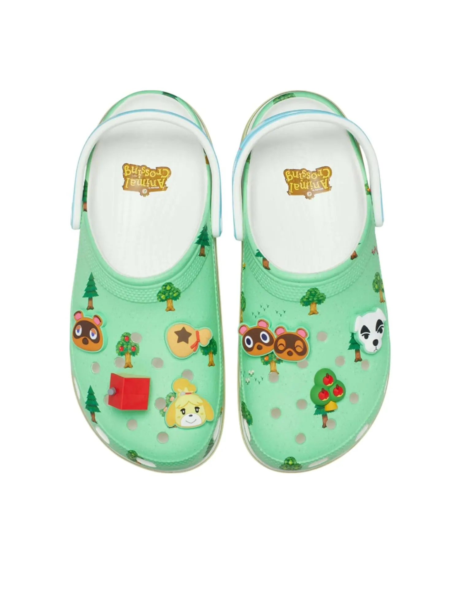 (WMNS) Crocs Platform Clog 'Animal Crossing' — изображение 2 из 4, зеленый/синий