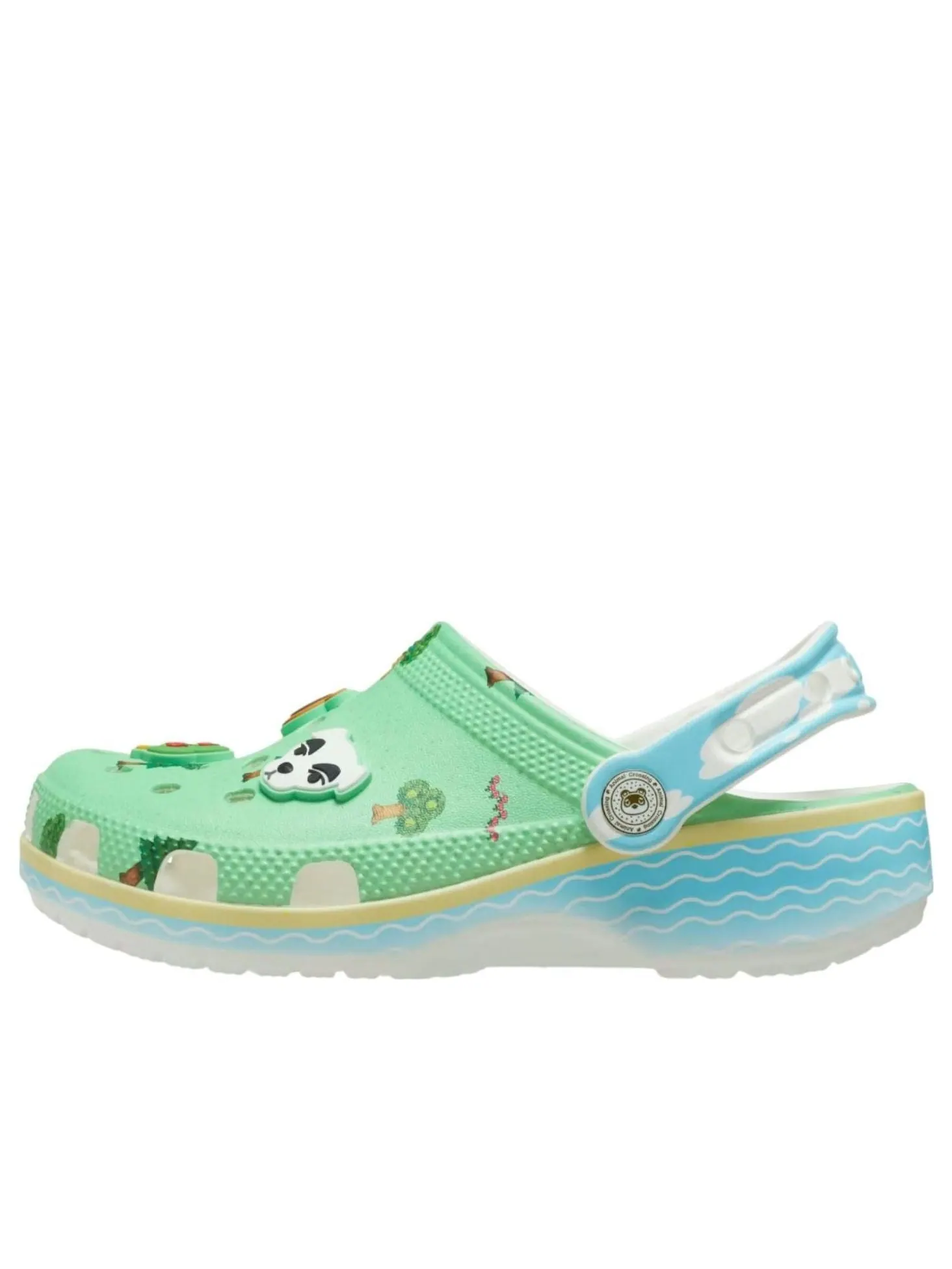(GS) Классические сабо Crocs 'Animal Crossing' — изображение 1 из 5, зеленый/синий