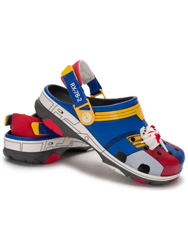 Сандалии x gundam all-terrain clog 'rx-78-2' Crocs — изображение 3 из 4, серый