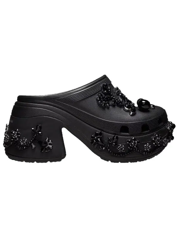 Сандалии x simone rocha siren clog 'black' Crocs — изображение 2 из 4, черный