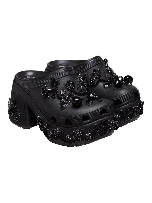 Сандалии x simone rocha siren clog 'black' Crocs — изображение 4 из 4, черный