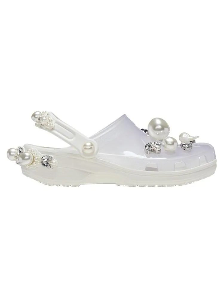 Сандалии Crocs x Simone Rocha Classic Clog 'Translucent' — изображение 2 из 7, бежевый