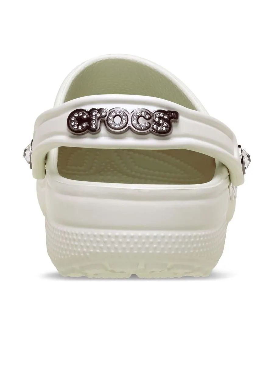 Сандалии Crocs x Swarovski Classic Clog 'Ivory' — изображение 5 из 6, бежевый