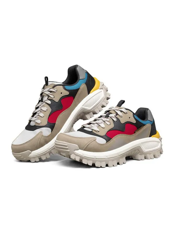 Кроссовки trekson low-top brown/red/blue Skechers — изображение 3 из 4, коричневый/красный/синий