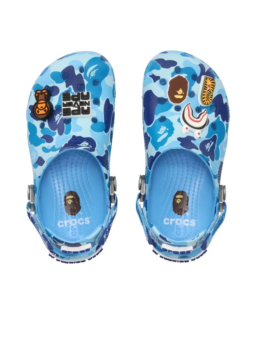 Сандалии (GS) Crocs x A Bathing Ape Clog 'Oxygen' — изображение 4 из 6, синий