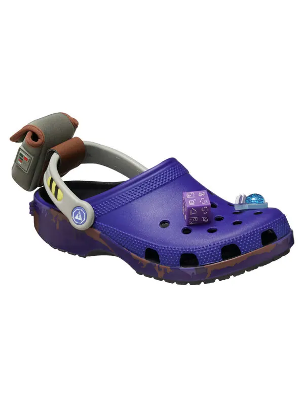 Сандалии classic clog 'fortnite battle bus' Crocs — изображение 2 из 4, синий/серый/мульти