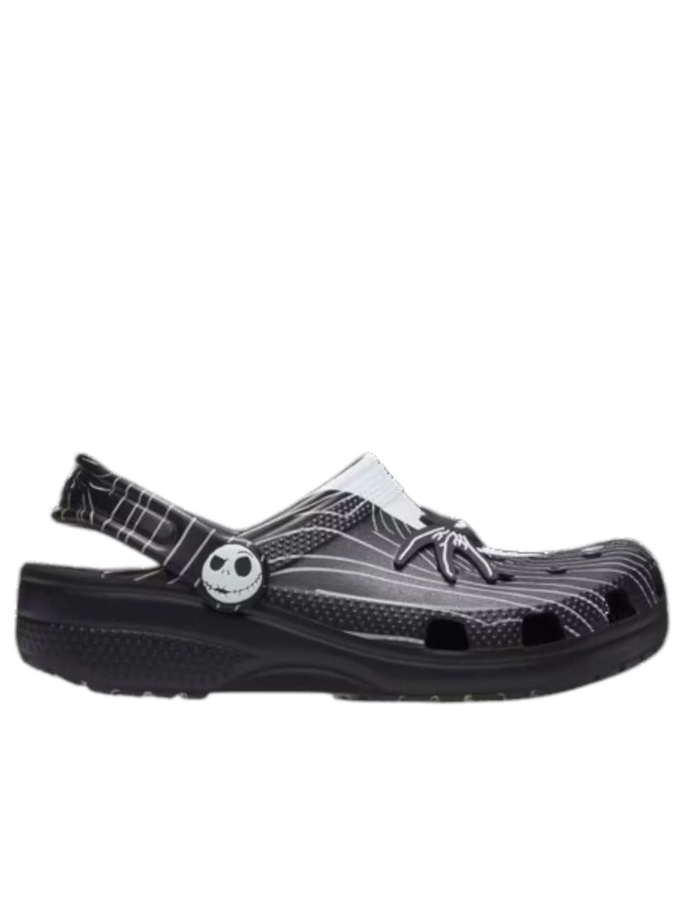 (GS) Классические сабо Crocs «Джек Скеллингтон: Кошмар перед Рождеством» — изображение 6 из 6, черный