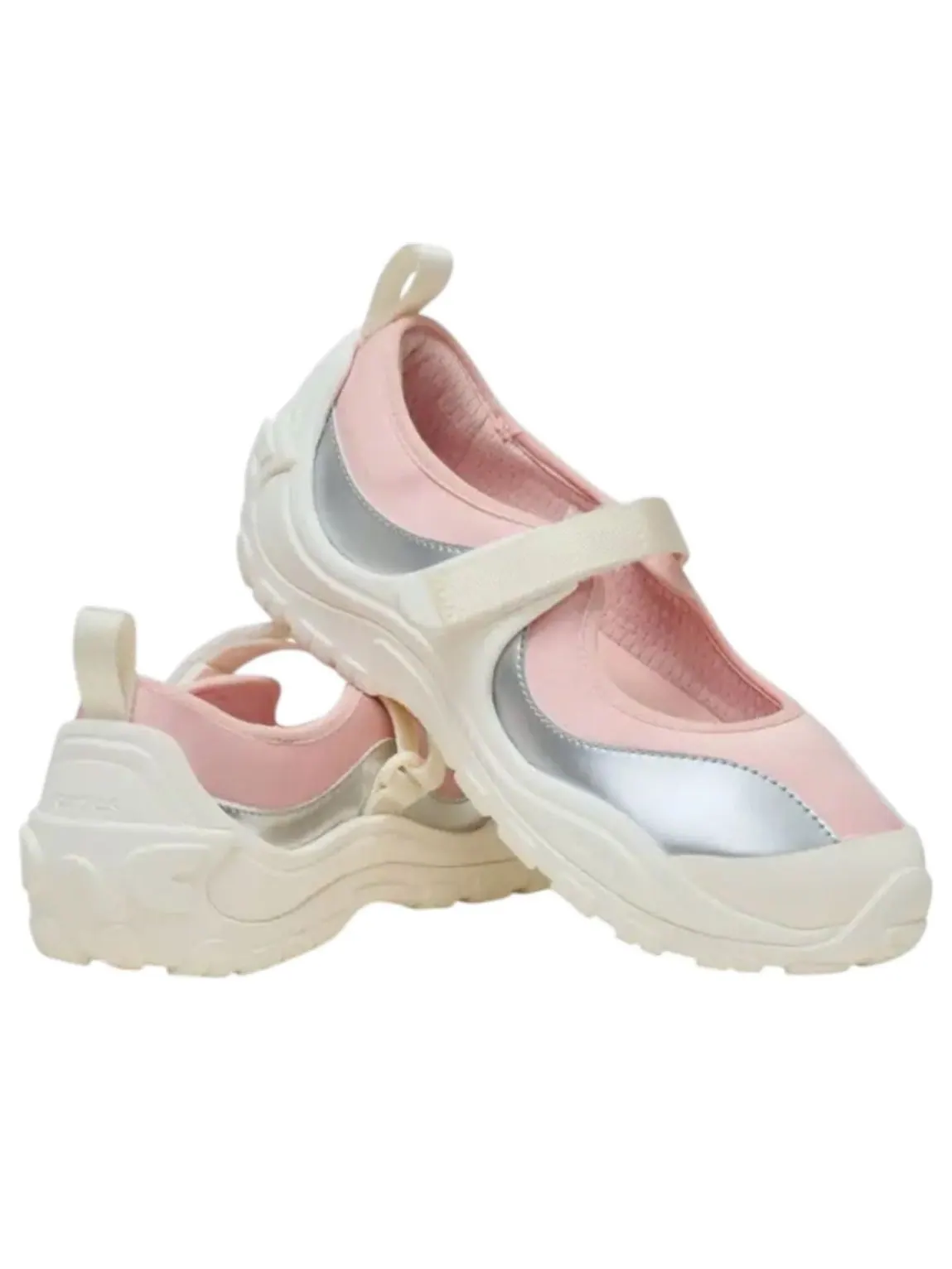 (WMNS) Crocs EXP Terre Ballet 'Silver Chalk' — изображение 2 из 4, серебристый