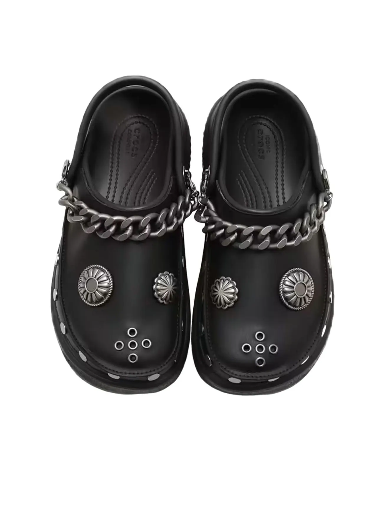 Crocs Stomp Embellished Clog 'Black' — изображение 5 из 6, черный