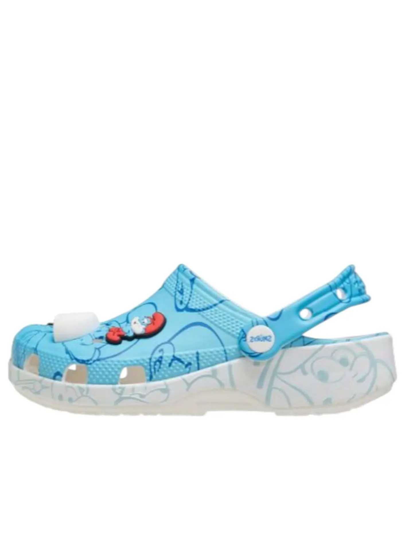 (GS) Классические сабо Crocs «Смурфики» — изображение 1 из 5, синий