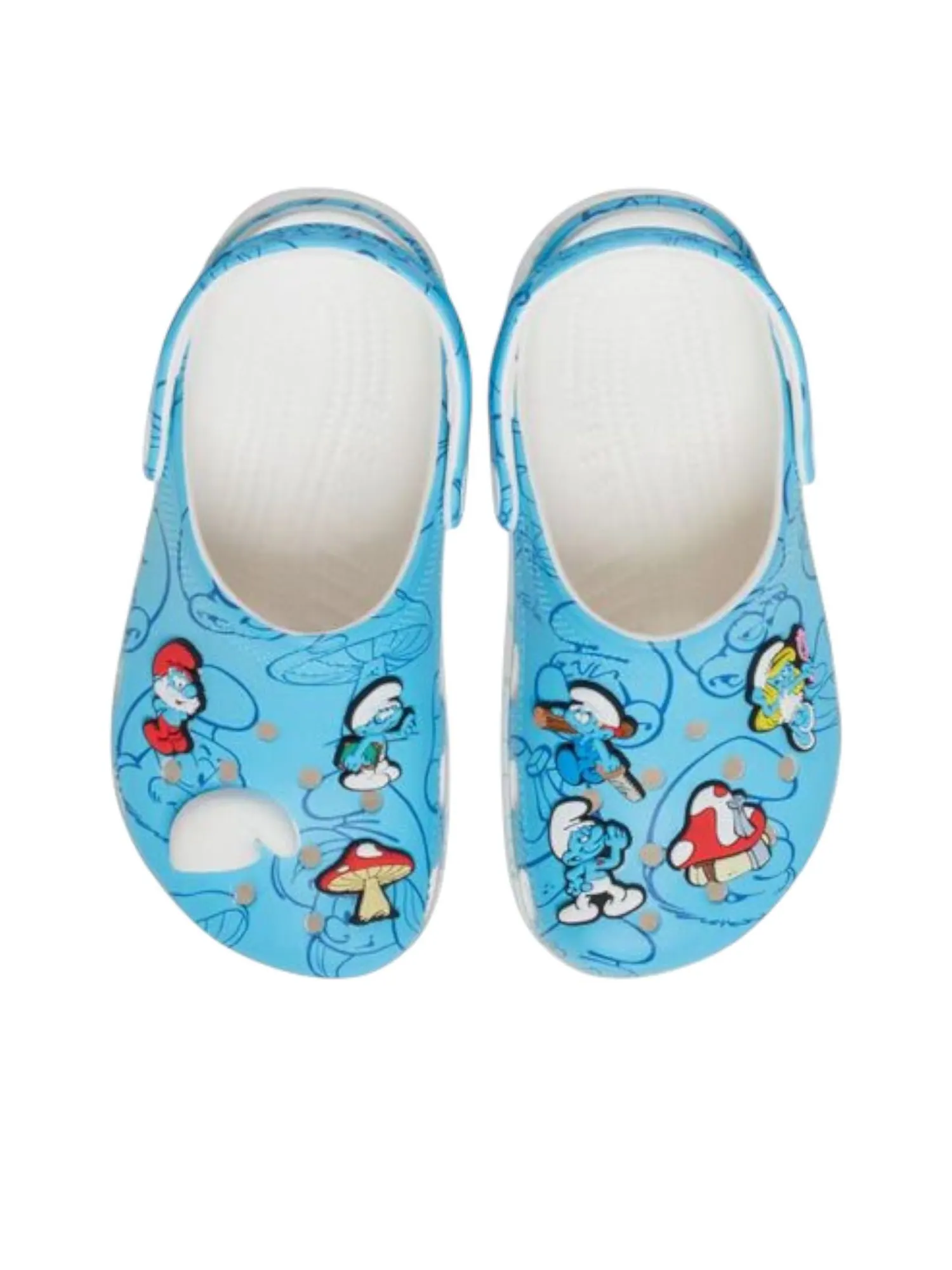 (GS) Классические сабо Crocs «Смурфики» — изображение 3 из 5, синий
