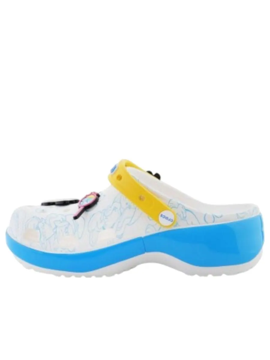 Сандалии (WMNS) Crocs x The Smurfs Platform Clog 'Smurfette' — изображение 1 из 5, белый