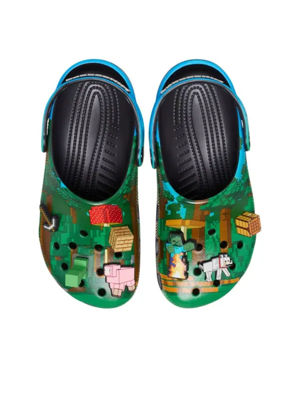 Сандалии x minecraft clog Crocs — изображение 4 из 4, зеленый