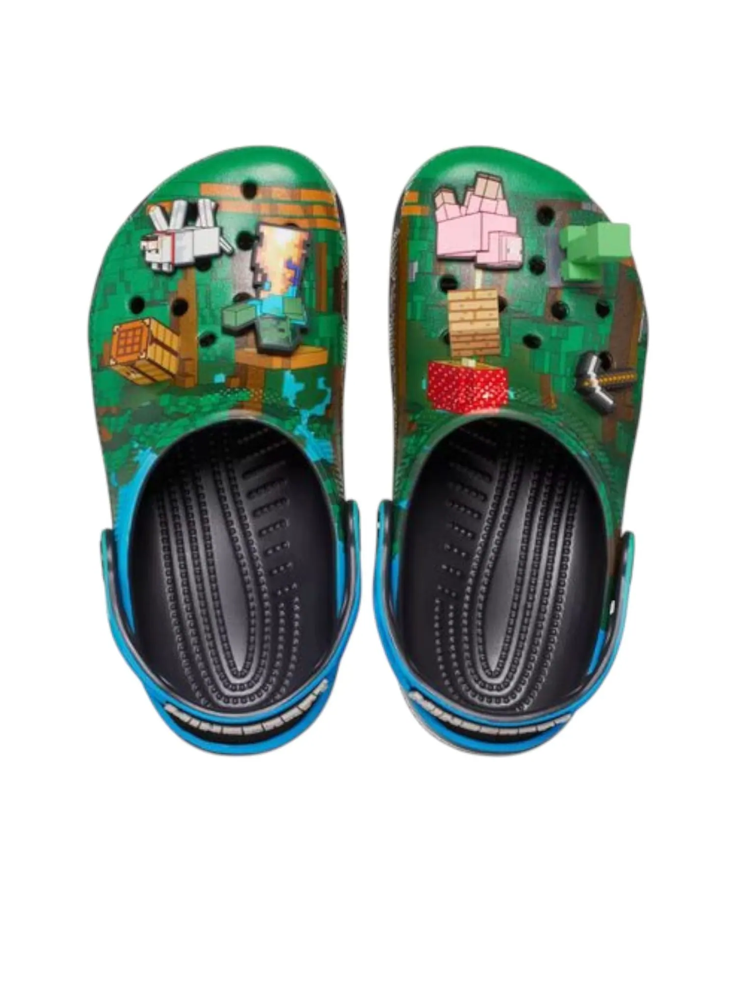 (GS) Crocs Classic Clog 'Minecraft Dark Forest' — изображение 3 из 6, зеленый