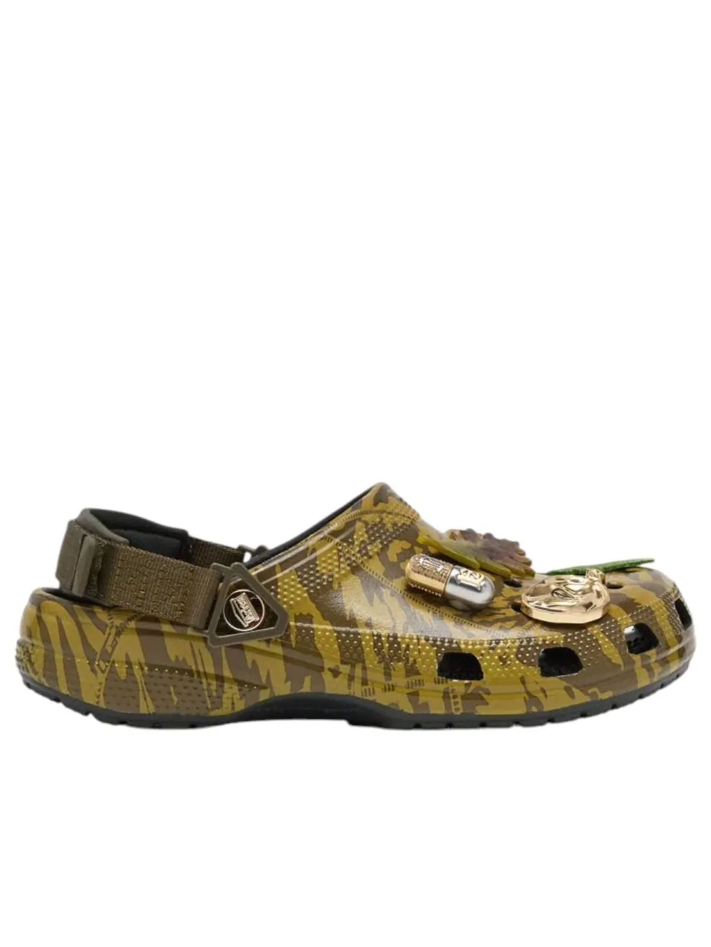 Сабо Crocs x Aries Classic Clog 'Dark Algae' — изображение 2 из 6, оливковый зеленый