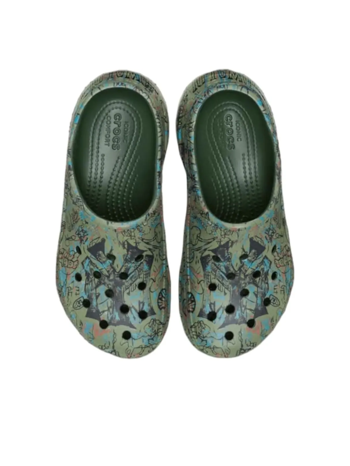 Сабо (WMNS) Crocs x Mowalola Classic Bae Clog 'Forest' — изображение 3 из 5, зеленый
