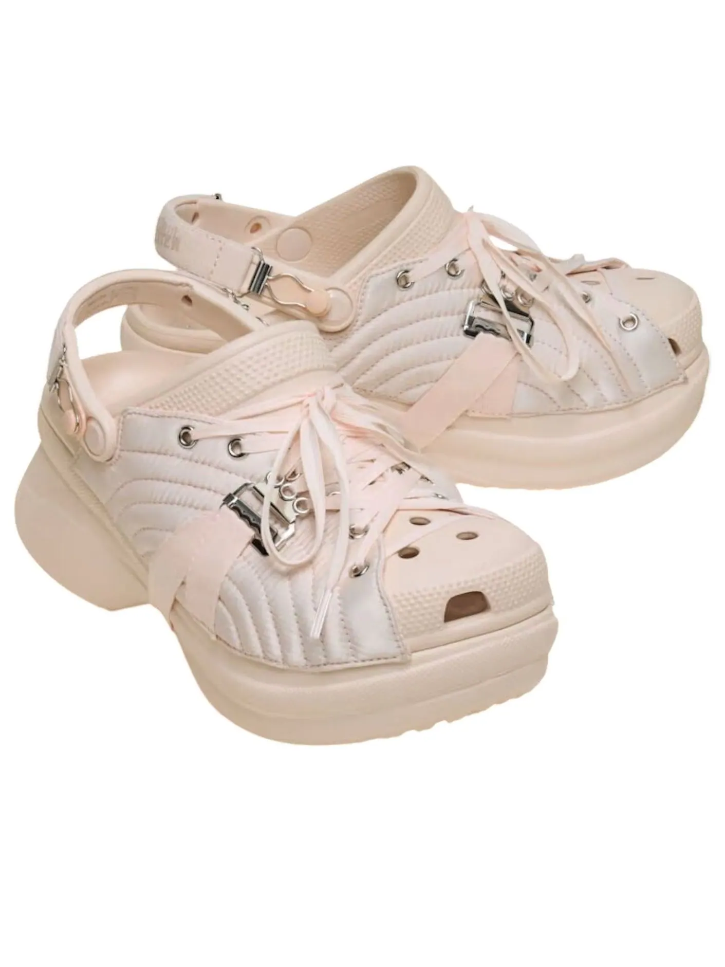 (WMNS) Классические сабо Crocs x Jean Paul Gaultier Bae 'Corset Dew' — изображение 2 из 6, бежевый