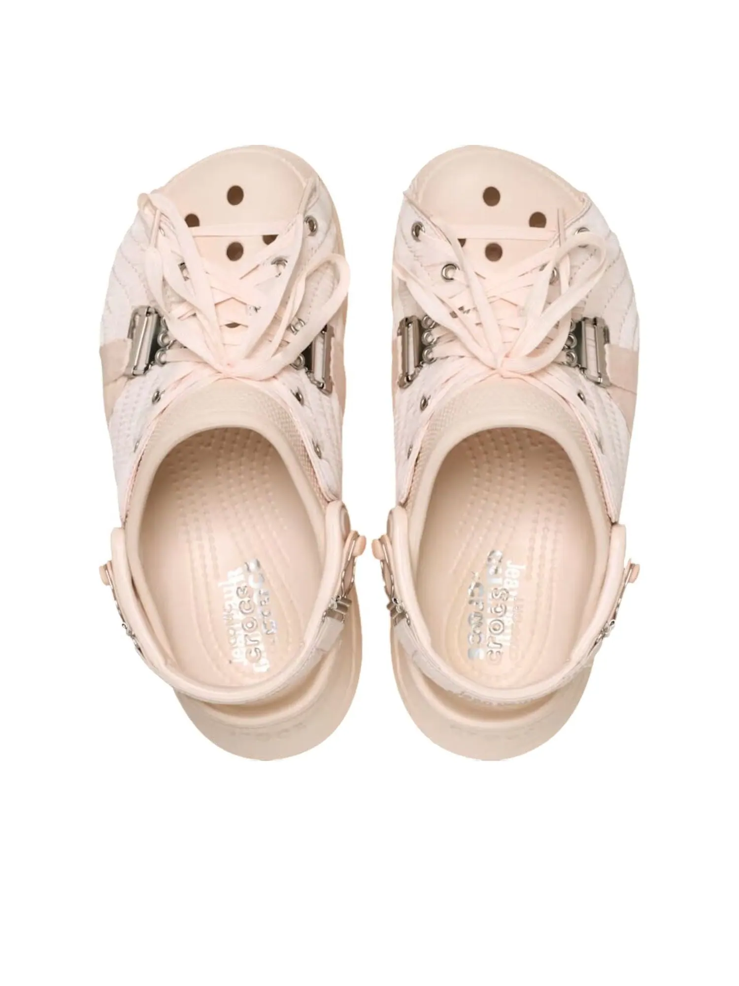 (WMNS) Классические сабо Crocs x Jean Paul Gaultier Bae 'Corset Dew' — изображение 3 из 6, бежевый