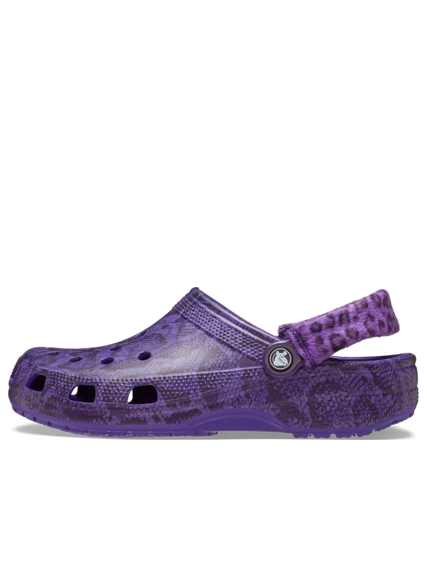Сандалии (WMNS) Crocs x Stray Rats Classic Clog 'Ultraviolet Snakeskin' — изображение 1 из 6, фиолетовый
