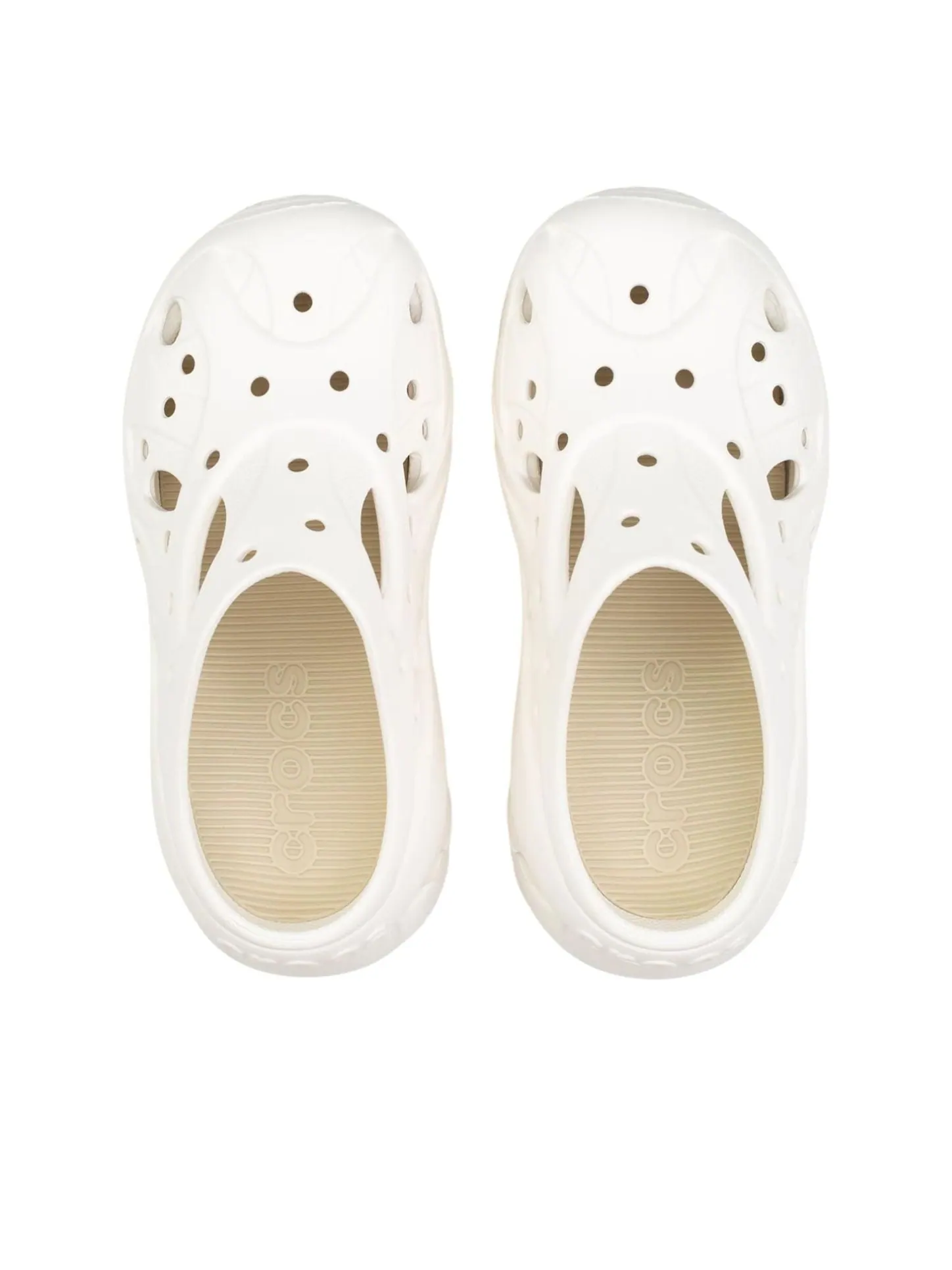 (WMNS) Crocs Caged Clog 'Chalk' — изображение 2 из 5, белый