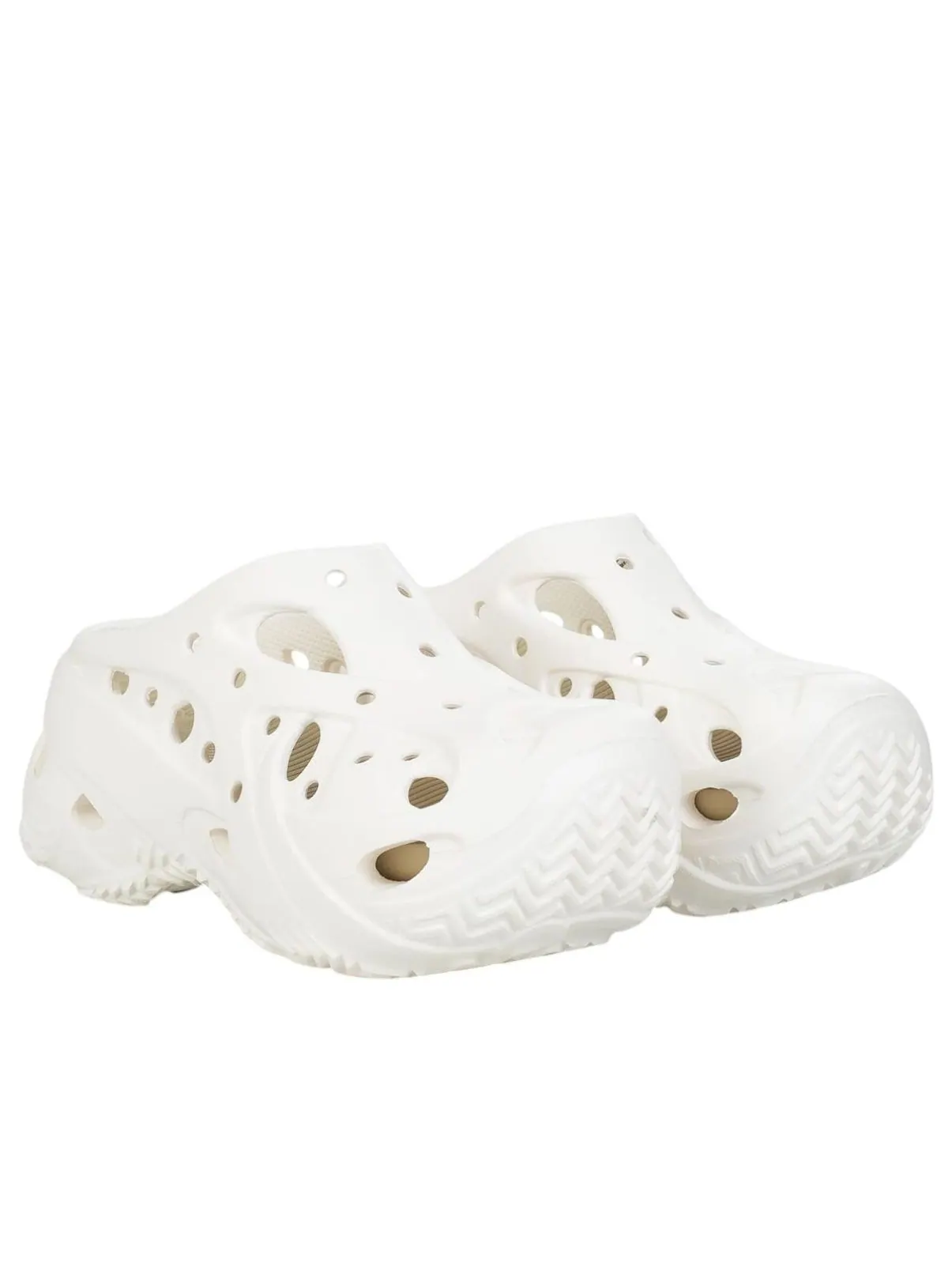 (WMNS) Crocs Caged Clog 'Chalk' — изображение 3 из 5, белый
