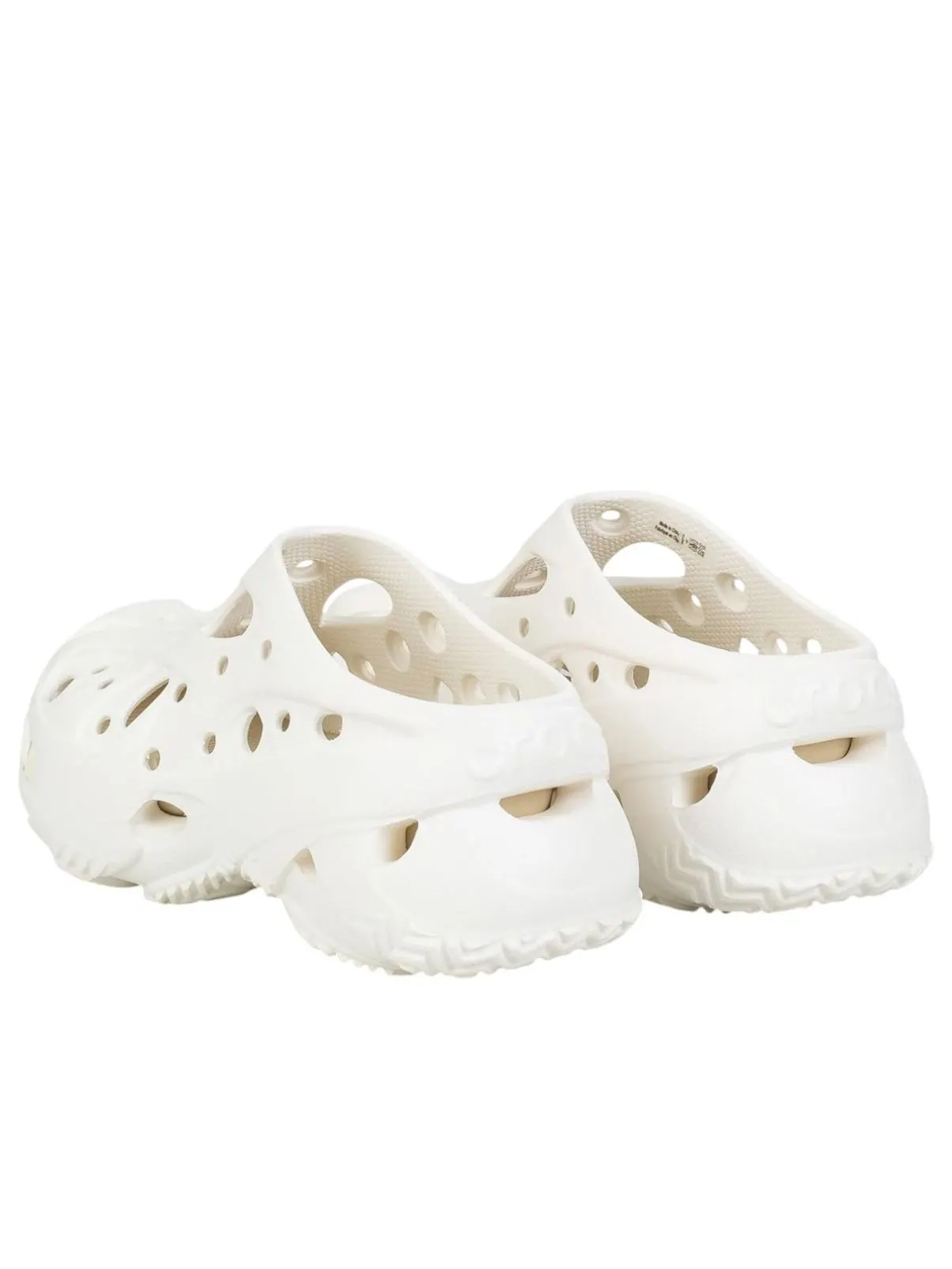 (WMNS) Crocs Caged Clog 'Chalk' — изображение 4 из 5, белый