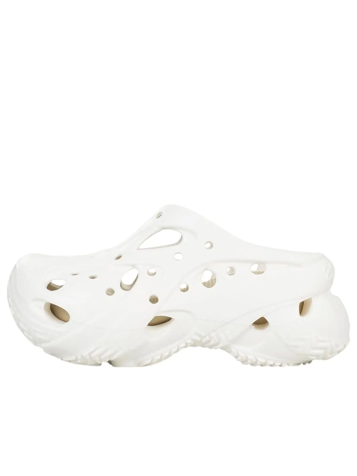 Сабо (WMNS) Crocs Caged Clog 'Chalk' — изображение 1 из 5, белый