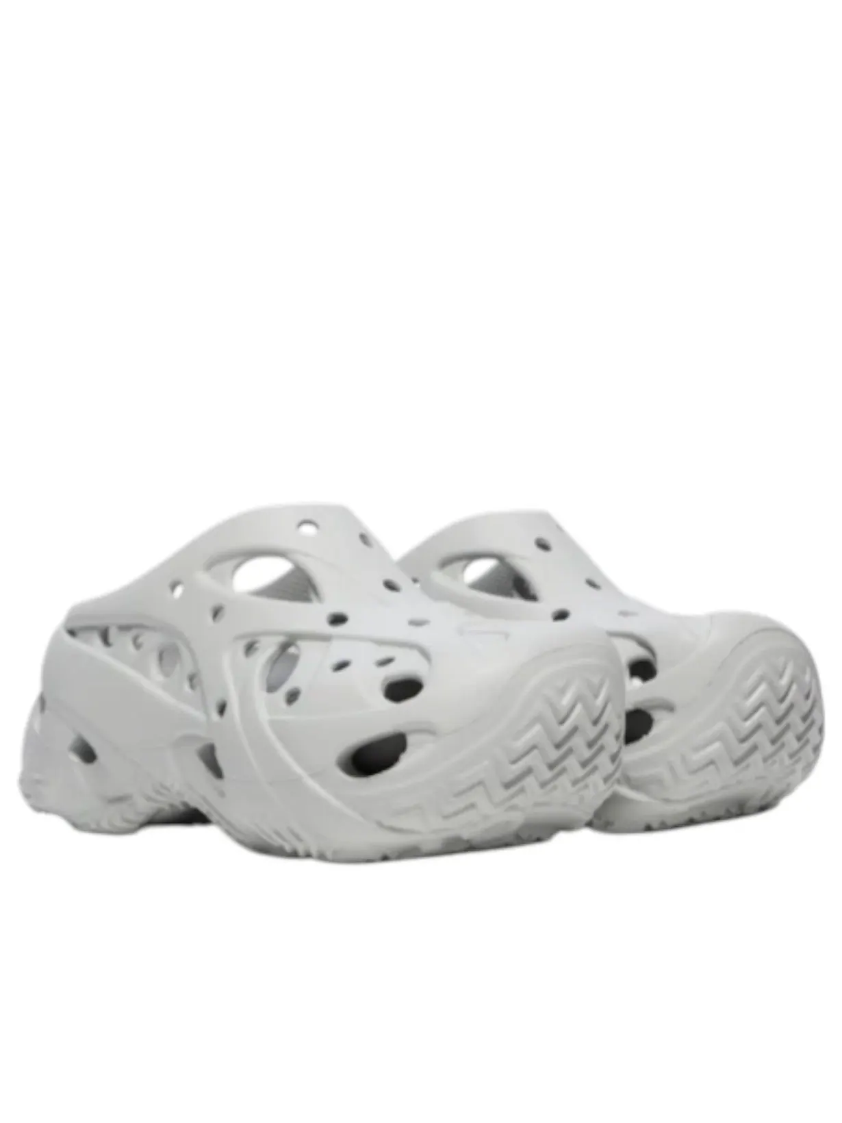 Сандалии (WMNS) Crocs Caged Clog 'Atmosphere' — изображение 2 из 5, серый