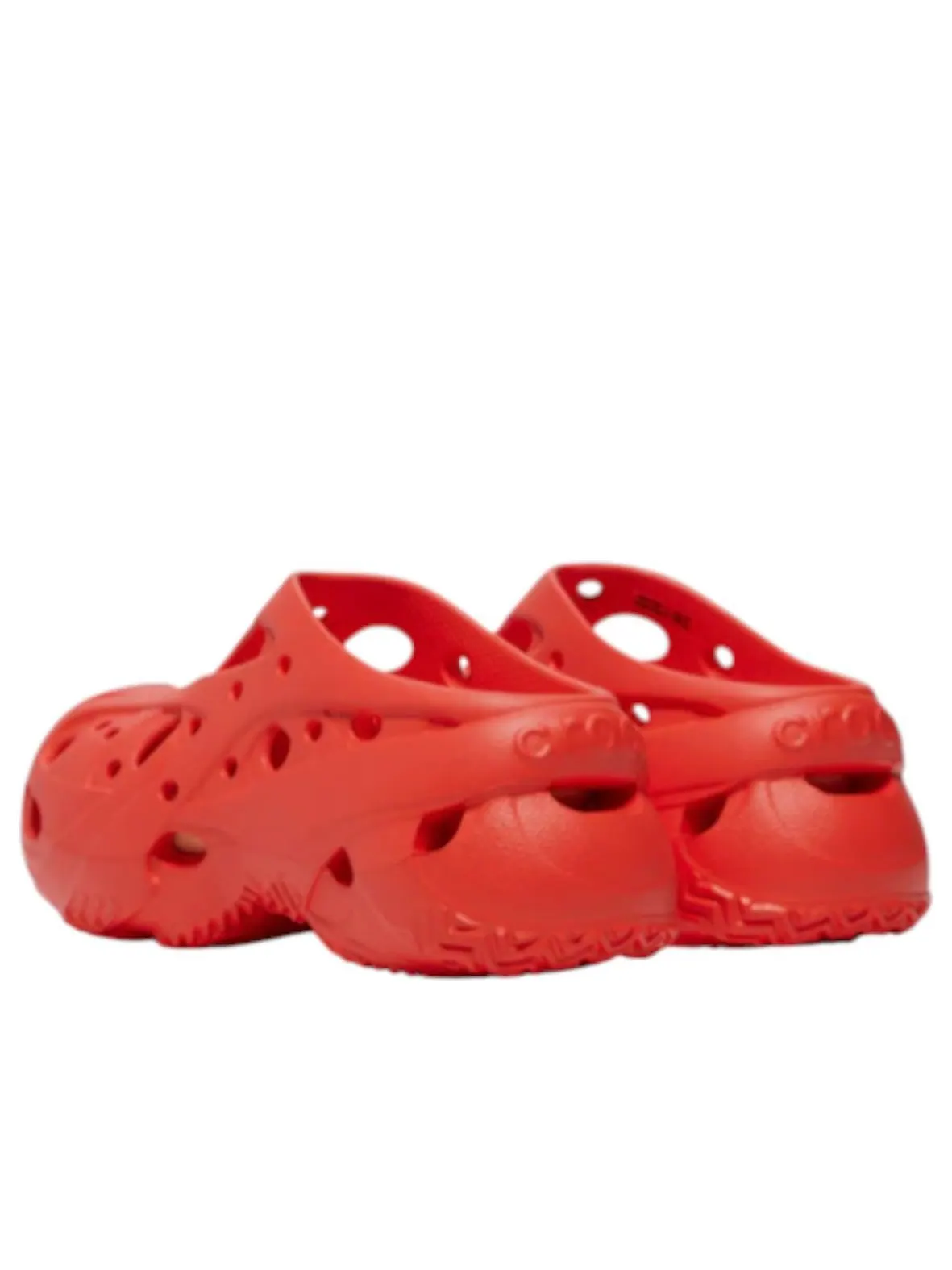 Сандалии (WMNS) Crocs Caged Clog 'Starfish' — изображение 3 из 5, красный