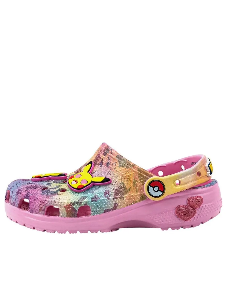 Сандалии (GS) Crocs x Pokemon Classic Clog 'Pikachu Pink' — изображение 1 из 1, розовый