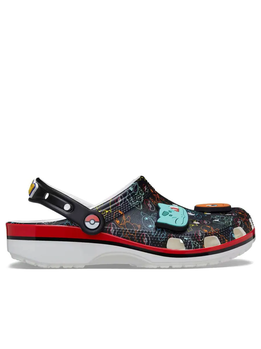 Сандалии Crocs x Pokemon Classic Clog 'Starters' — изображение 2 из 6, черный