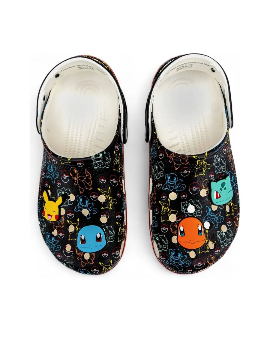 Сандалии (GS) Crocs x Pokemon Classic Clog 'Starters' — изображение 5 из 5, черный