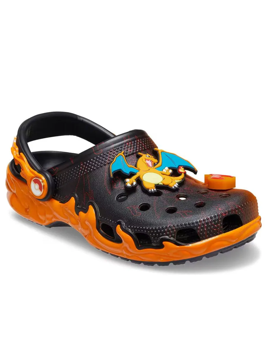 Кроссовки Crocs x Pokemon Classic Clog 'Charizard vs. Blastoise' — изображение 3 из 6, черный