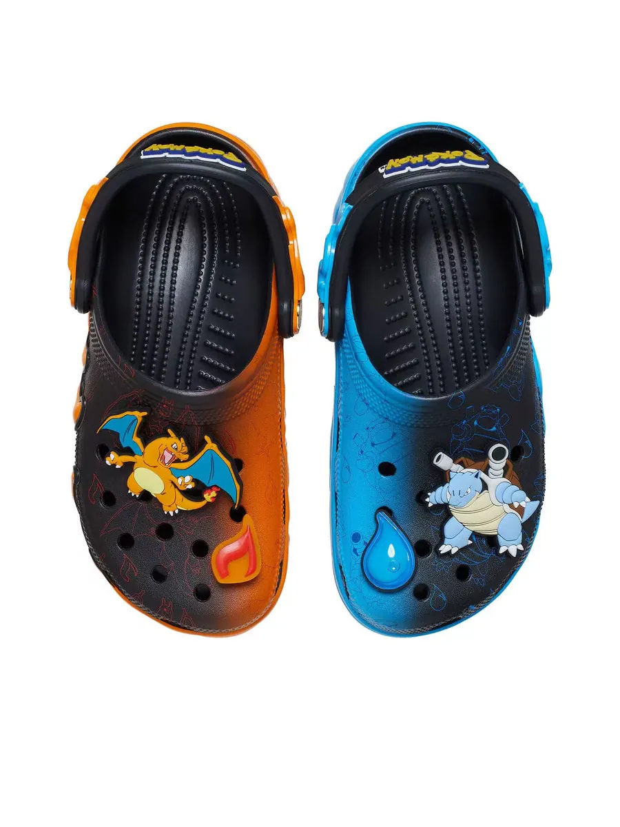 Кроссовки Crocs x Pokemon Classic Clog 'Charizard vs. Blastoise' — изображение 4 из 6, черный