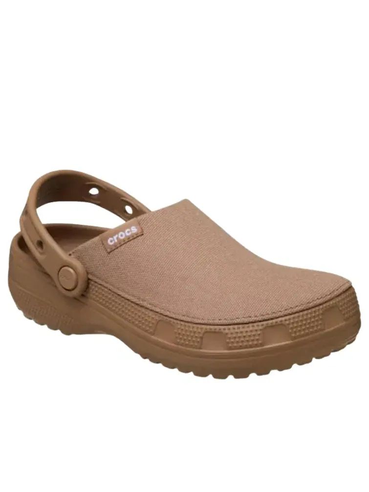 Мужские сандалии с закрытым носком Milk Chocolate Crocs — изображение 2 из 6, коричневый