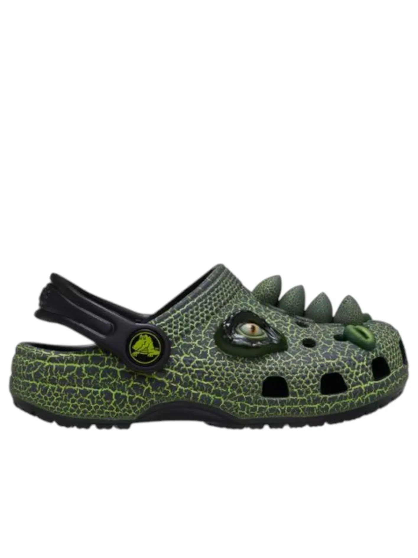 (GS) Классические сабо Crocs 'IAM Scary Dino' — изображение 7 из 7, зеленый/черный