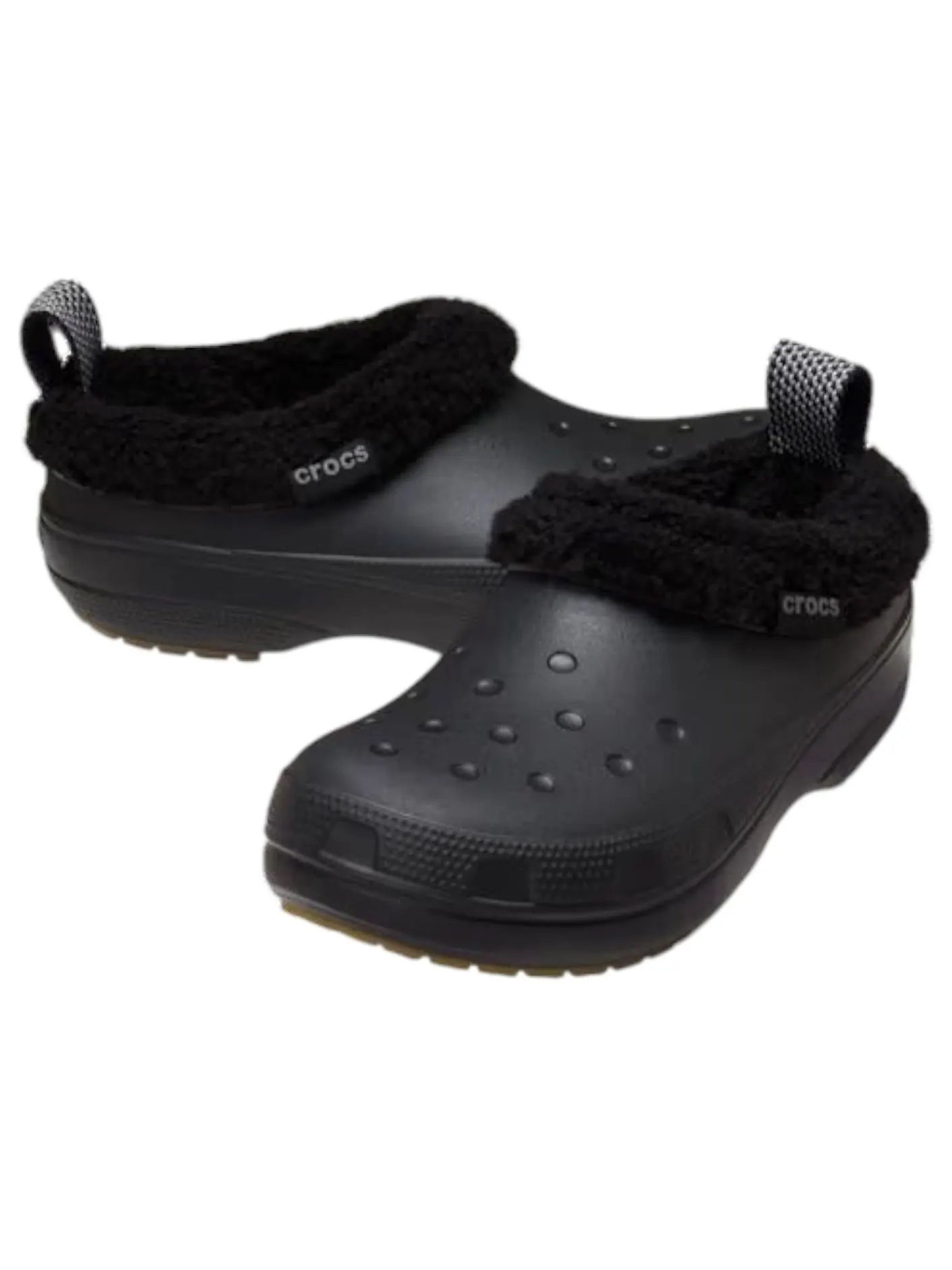 Сабо Crocs Classic Lined Shorty 'Black' — изображение 2 из 6, черный