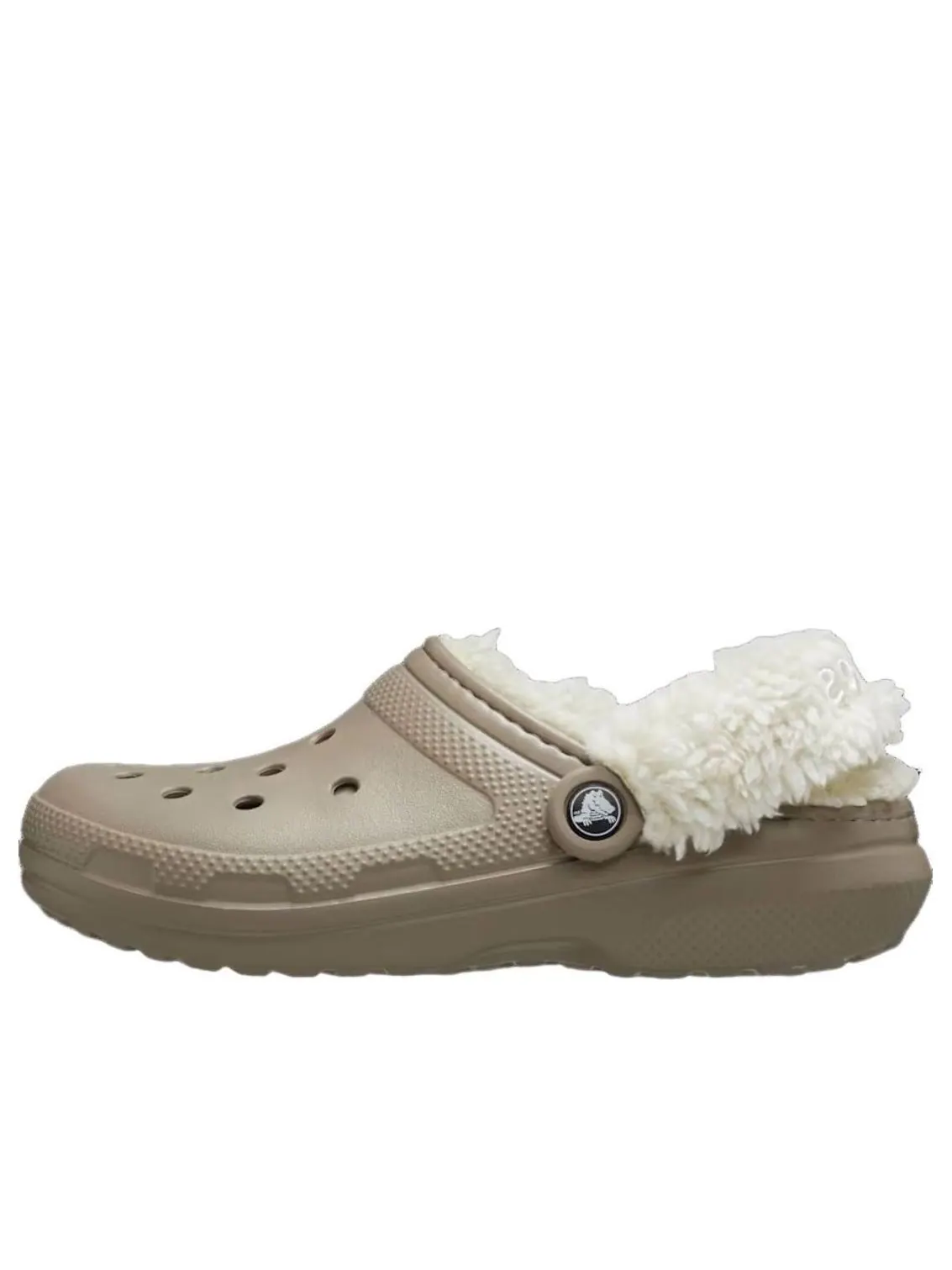 Классические сабо Crocs на флисовой подкладке — изображение 1 из 5, бежевый
