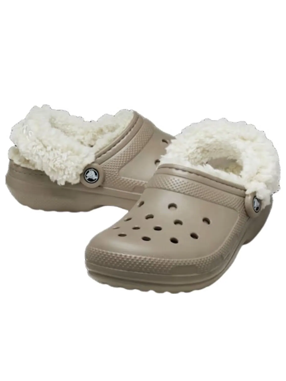 Классические сабо Crocs на флисовой подкладке — изображение 2 из 5, бежевый