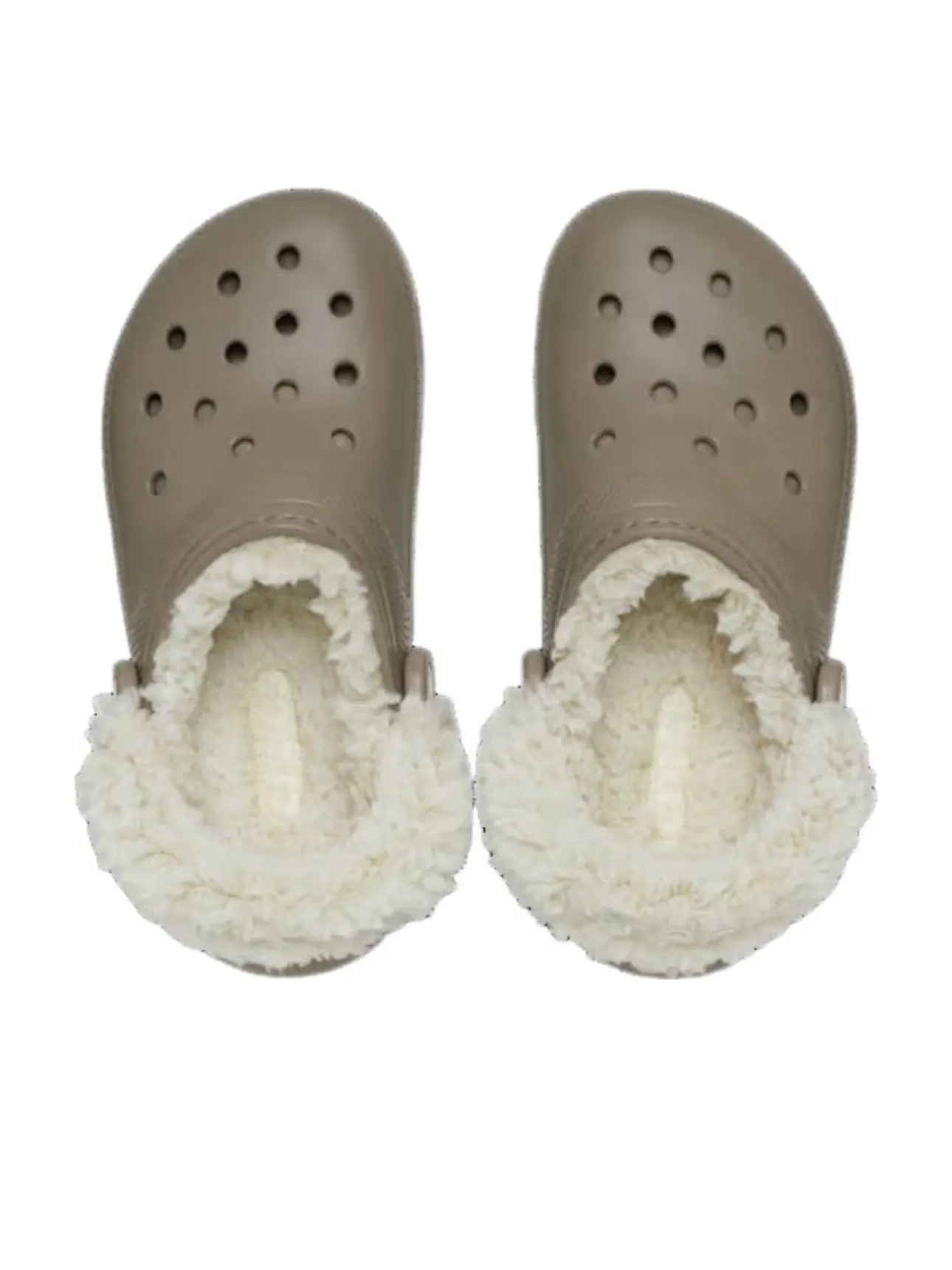 Классические сабо Crocs на флисовой подкладке — изображение 3 из 5, бежевый